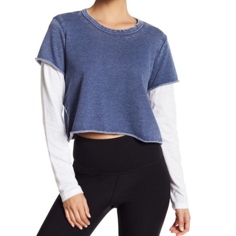 Sweatshirt Crop Top Fitness Active Wear  NWT